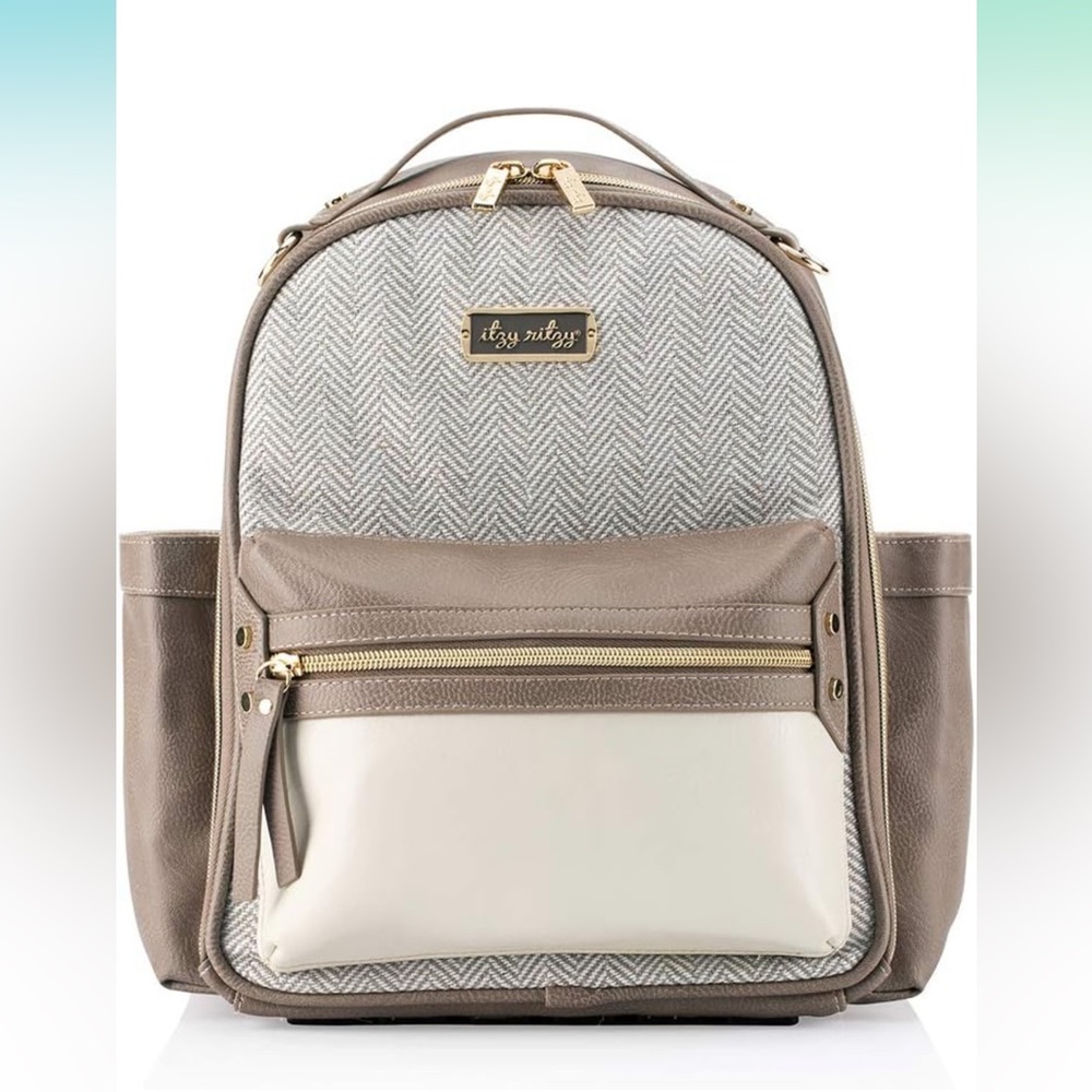 Itzy Ritzy Vanilla Latte Mini Diaper backpack